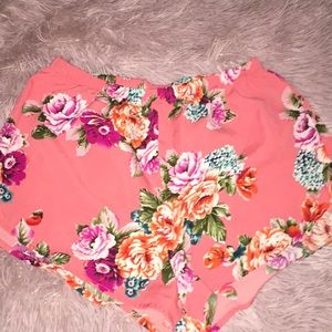 Floral patterned shorts
